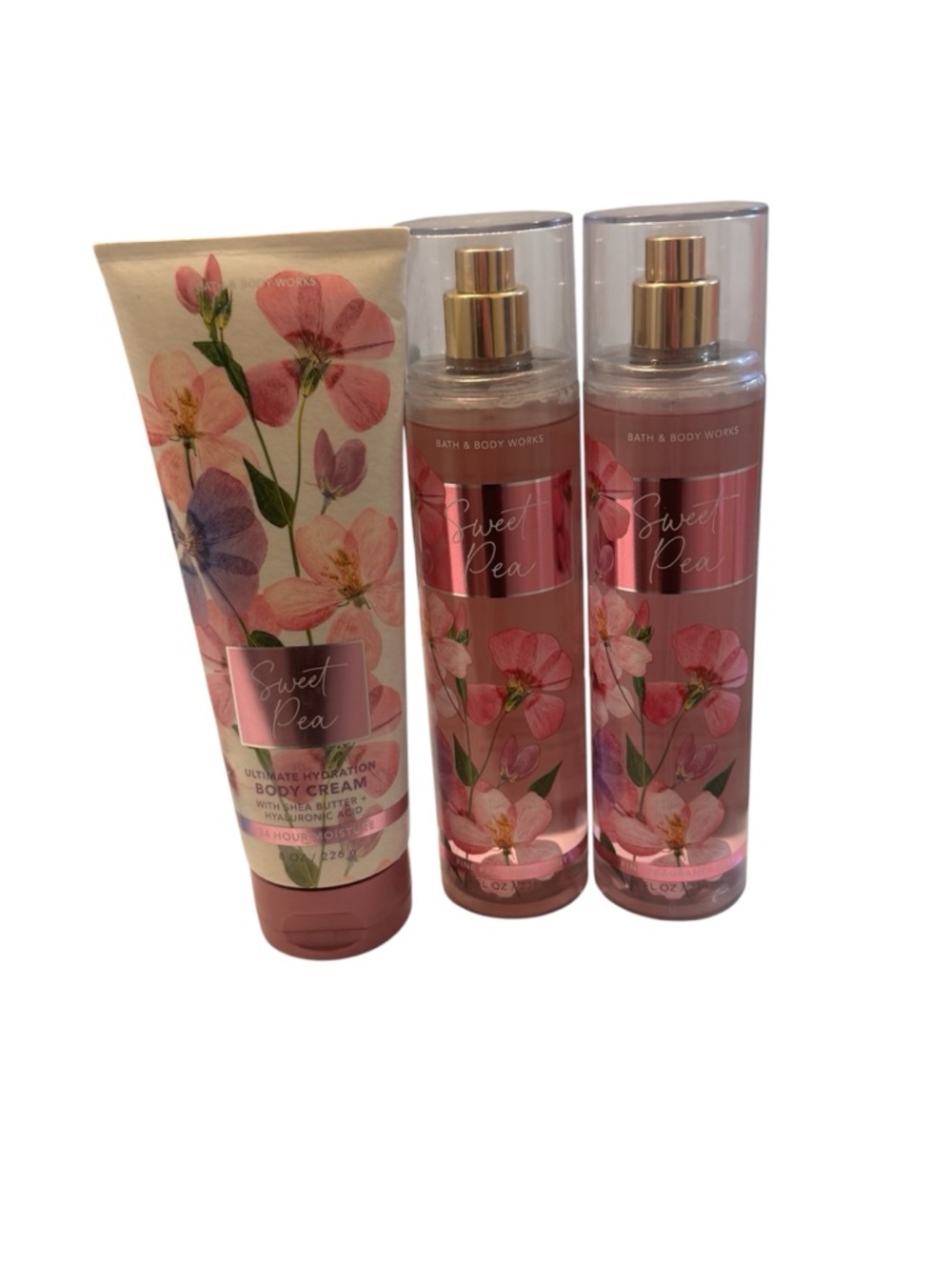 New BBW Bath & Body Works Sweet Pea Body Bundle